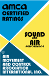 AMCA Sound & Air certification logo